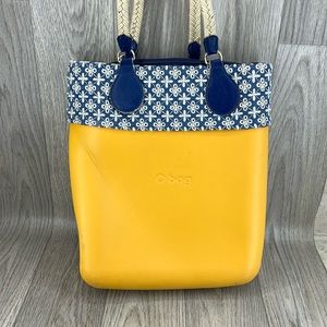 O Bag Yellow and Blue Tote